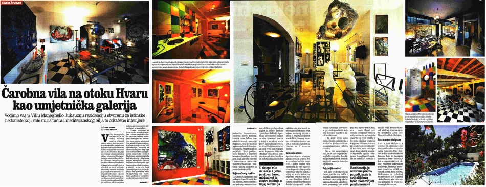 ČAROBNA VILA NA OTOKU HVARU KAO UMJETNIČKA GALERIJA